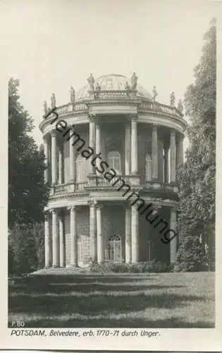 Potsdam - Belvedere auf dem Klausberg - Foto-AK 30er Jahre - Verlag Ludwig Walter Berlin