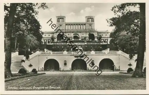 Potsdam-Sanssouci Orangerie mit Terrassen - Foto-AK 30er Jahre - Verlag Hans Andres Berlin