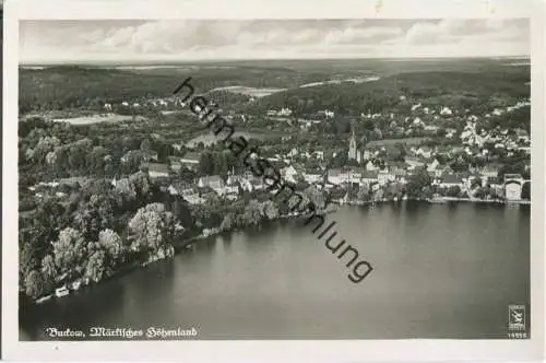 Buckow - Märkisches Höhenland - Foto-Ansichtskarte - Fliegeraufnahme - Verlag Klinke & Co. Berlin