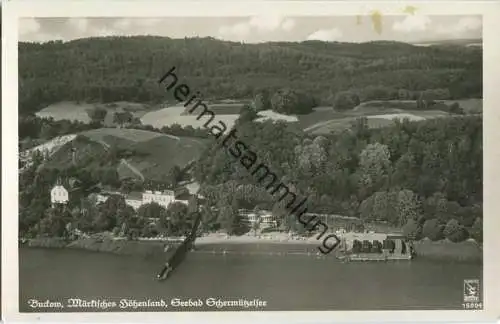 Buckow - Märkisches Höhenland - Foto-Ansichtskarte - Fliegeraufnahme - Verlag Klinke & Co. Berlin