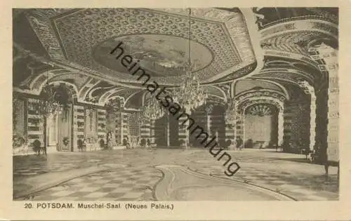 Potsdam - Neues Palais - Muschel-Saal 20er Jahre