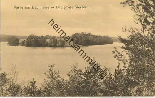 Liepnitzsee - Der grosse Werder - Verlag J. Goldiner Berlin