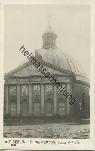 Berlin - Mitte - St. Hedwigskirche - Foto-AK 30er Jahre - Verlag Ludwig Walter Berlin