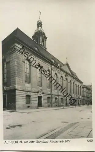 Berlin - Mitte - Alte Garnison-Kirche - Foto-AK 30er Jahre - Verlag Ludwig Walter Berlin