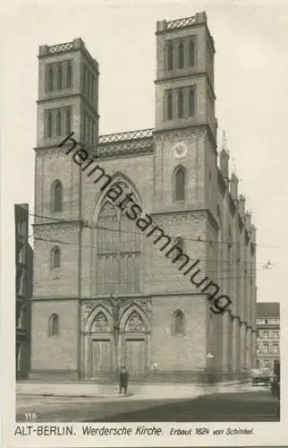 Berlin - Mitte - Werdersche Kirche - Foto-AK 30er Jahre - Verlag Ludwig Walter Berlin