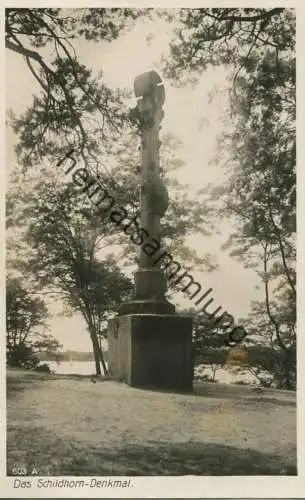 Berlin - Grunewald - Schildhorn Denkmal - Foto-AK 30er Jahre - Verlag Ludwig Walter Berlin