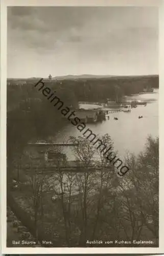 Bad Saarow - Ausblick vom Kurhaus Esplanade - Foto-Ansichtskarte - Verlag Rudolf Lambeck Berlin