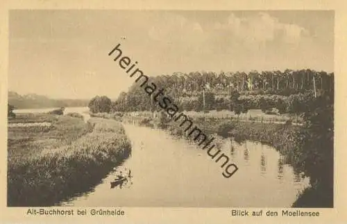 Alt-Buchhorst bei Grünheide - Blick auf den Moellensee 30er Jahre - Verlag Louis Bernsee Erkner