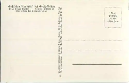 Bestensee - Groß-Besten - Gaststätte Neubrück - Foto-Ansichtskarte - Fliegeraufnahme - Verlag Klinke & Co. Berlin