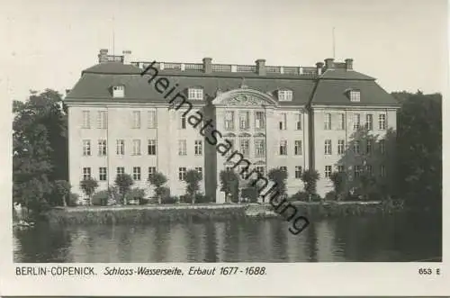 Berlin-Cöpenick - Köpenick - Schloss Wasserseite - Foto-AK 30er Jahre - Verlag Ludwig Walter Berlin