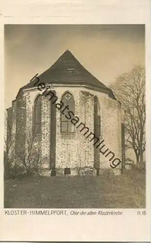 Kloster Himmelpfort - Chor der alten Klosterkirche - Foto-AK 30er Jahre - Verlag Ludwig Walter Berlin