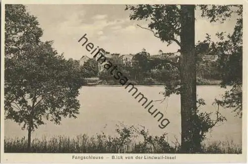 Fangschleuse - Blick von der Lindwall-Insel - Verlag W. Meyerheim Berlin