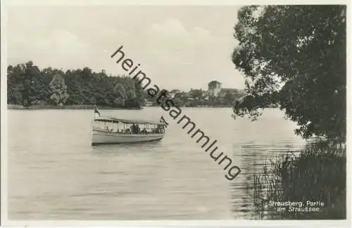 Strausberg - Straussee - Foto-Ansichtskarte 30er Jahre - Verlag J. Goldiner Berlin