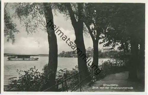 Strausberg - Strandpromenade - Foto-Ansichtskarte 30er Jahre - Verlag J. Goldiner Berlin