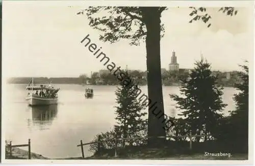 Strausberg - Fähre - Foto-Ansichtskarte 30er Jahre - Verlag J. Goldiner Berlin