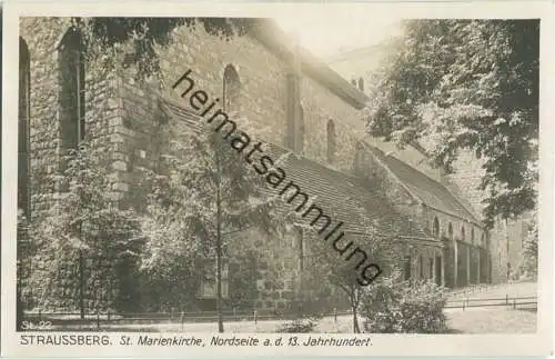 Strausberg - St. Marien-Kirche Nordseite - Verlag Ludwig Walter Berlin