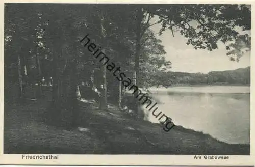 Friedrichsthal - Am Grabowsee 30er Jahre - Verlag Willi Mathaus Berlin