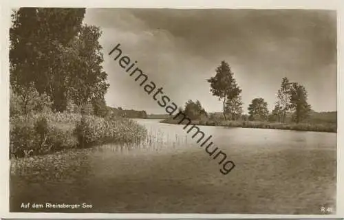 Auf dem Rheinsberger See - Foto-AK 30er Jahre - Verlag Rudolf Lambeck Berlin-Grunewald