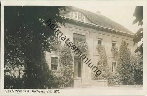 Strausberg - Rathaus - Verlag Ludwig Walter Berlin