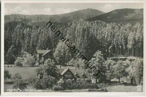 Karpacz - Krummhübel - Kaffeebaude Nr. 100 - Foto-Ansichtskarte 30er Jahre - Verlag E. Wagner Söhne Zittau