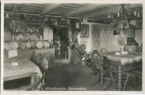 Karpacz - Krummhübel - Kaffeebaude - Altschlesische Bauernstube - Foto-Ansichtskarte 30er Jahre