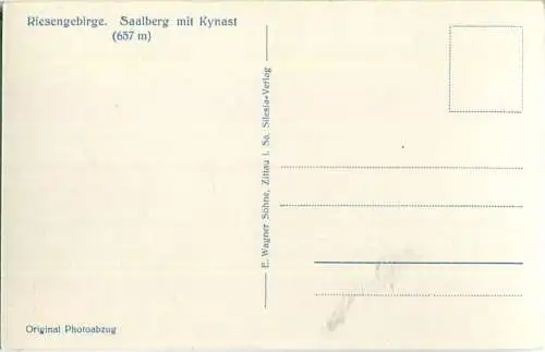 Zachelmie - Saalberg - Foto-Ansichtskarte 30er Jahre - Verlag E. Wagner Söhne Zittau