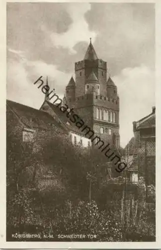 Königsberg N.-M. - Chojna -  - Schwedter Tor - Foto-AK 30er Jahre - Verlag J. G. Striese u. H. Madrasch Königsberg N. M.