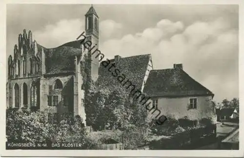 Königsberg N.-M. - Chojna - Das Kloster - Foto-AK 30er Jahre - Verlag J. G. Striese u. H. Madrasch Königsberg N. M.