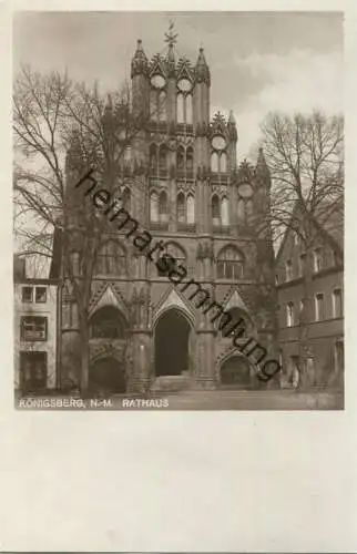 Königsberg N.-M. - Chojna - Rathaus - Foto-AK 30er Jahre - Verlag H. Madrasch u. J. G. Striese Königsberg N. M.