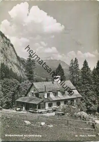 Wimbachschloss - Untersberg - Foto-Ansichtskarte Grossformat - Verlag L. Ammon Berchtesgaden-Schönau