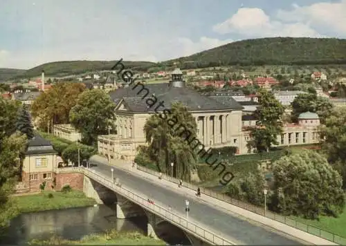Bad Kissingen - Ludwigsbrücke mit Saale und Regentenbau - AK-Grossformat - Verlag Gebr. Metz Tübingen