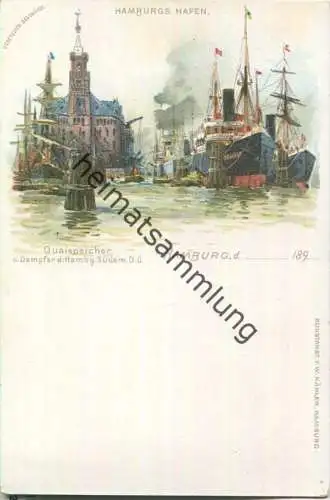 Hamburg - Hafen - Quaispeicher - Verlag F. W. Kähler Hamburg