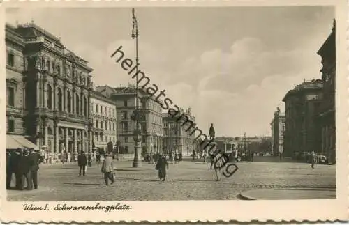 Wien - Schwarzenbergplatz - Foto-AK - Verlag W. Kobald Wien