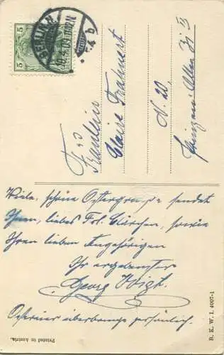 Fröhliche Ostern gel. 1909