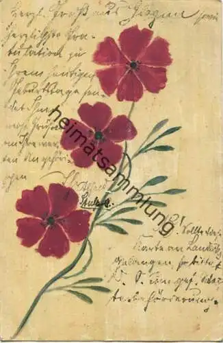 Blumen - handgemalt gel. 1905