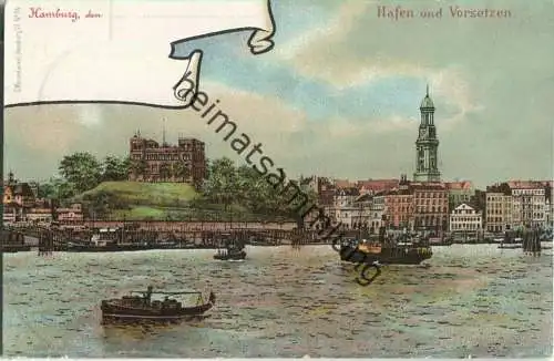 Hamburg - Hafen und Vorsetzen - Verlag C. Worzedialeck Hamburg