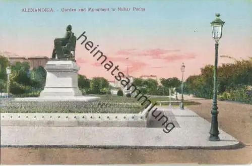 Alexandria - Garden and monument to Nuba Pacha