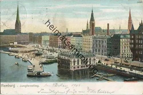 Hamburg - Jungfernstieg - Verlag G. Worzedialeck Hamburg