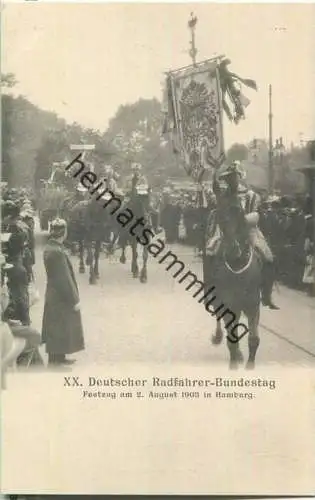 Hamburg - XX. Deutscher Radfahrer-Bundestag - Festzug - Verlag Knackstedt & Näther Hamburg