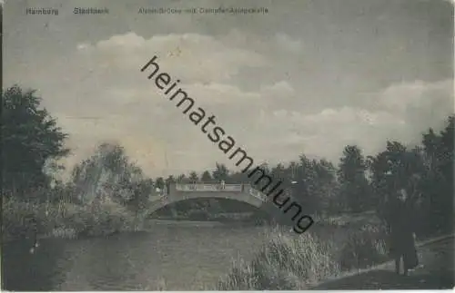 Hamburg - Stadtpark - Alster-Brücke - Verlag Wilhelm Junge Altona