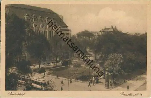 Düsseldorf - Corneliusplatz - Strassenbahn - Wettersäule