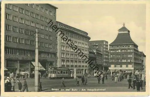 Essen - Am Hauptbahnhof - Strassenbahn - Verlag Schöning & Co Lübeck