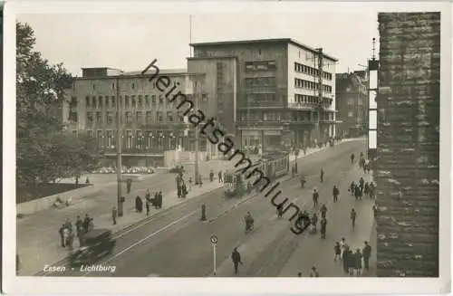 Essen - Lichtburg - Strassenbahn - Foto-Ansichtskarte - Verlag Schöning & Co Lübeck