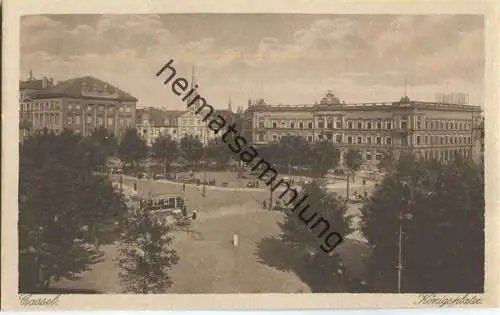 Kassel - Königsplatz - Strassenbahn - Verlag Bruno Hansmann Cassel