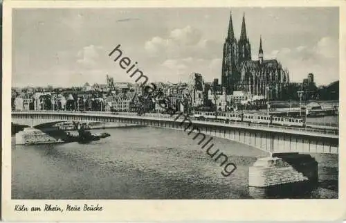 Köln - Neue Brücke - Strassenbahn - Verlag H. Sühwold Köln-Deutz