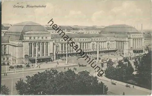 Leipzig - Hauptbahnhof - Strassenbahn - Verlag Karl Cramer Leipzig