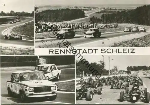 Schleiz - Schleizer Dreieck-Rennen 1975 - Foto-AK Grossformat - Verlag VEB Bild und Heimat Reichenbach