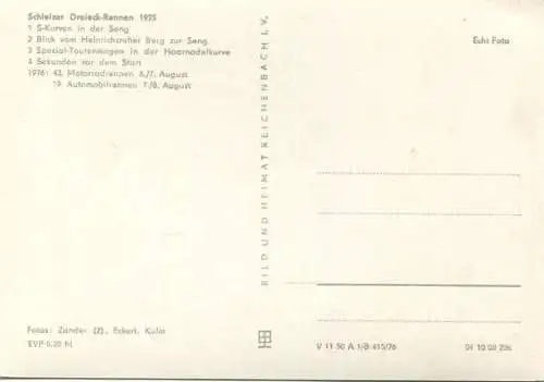 Schleiz - Schleizer Dreieck-Rennen 1975 - Foto-AK Grossformat - Verlag VEB Bild und Heimat Reichenbach