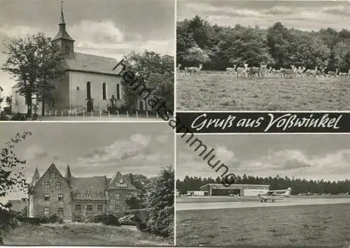 Vosswinkel - Kirche - Schloss - Flughafen - AK-Grossformat - Verlag Stramm & Co. St. Michaelisdonn