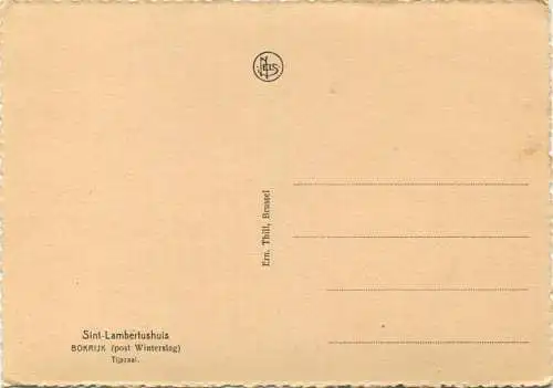 Bokrijk - Post Winterslag - Sint-Lambertushuis - Tijpzaal - Edition Ern. Thill Brussel - alte Schreibmaschinen